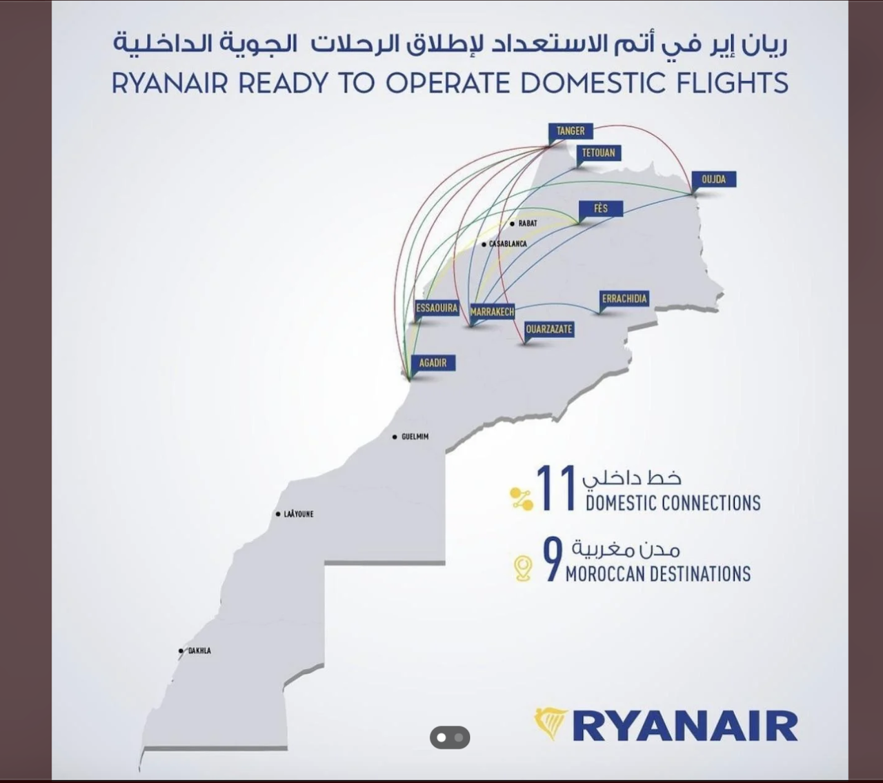 ryanair morocco internal routes